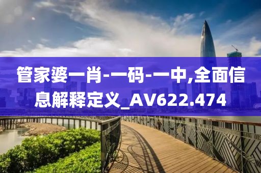 管家婆一肖-一码-一中,全面信息解释定义_AV622.474