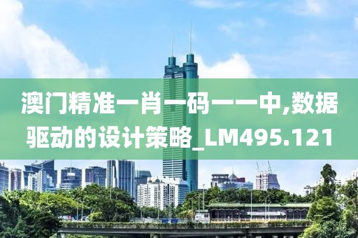 澳门精准一肖一码一一中,数据驱动的设计策略_LM495.121