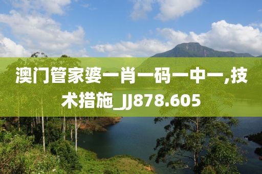 澳门管家婆一肖一码一中一,技术措施_JJ878.605