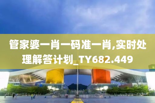 管家婆一肖一码准一肖,实时处理解答计划_TY682.449