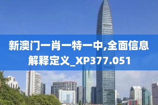 新澳门一肖一特一中,全面信息解释定义_XP377.051