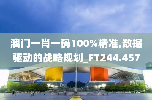 澳门一肖一码100%精准,数据驱动的战略规划_FT244.457