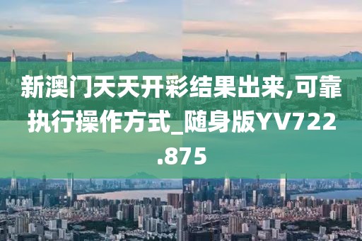 新澳门天天开彩结果出来,可靠执行操作方式_随身版YV722.875
