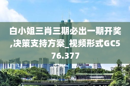白小姐三肖三期必出一期开奖,决策支持方案_视频形式GC576.377