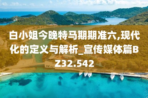 白小姐今晚特马期期准六,现代化的定义与解析_宣传媒体篇BZ32.542