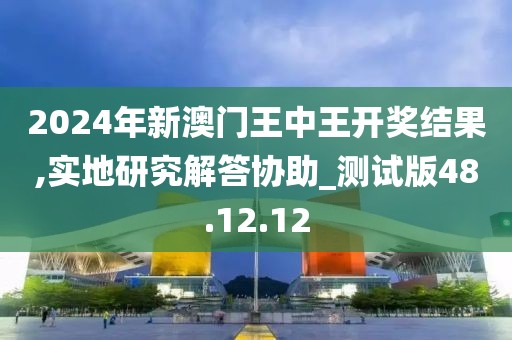 2024年新澳门王中王开奖结果,实地研究解答协助_测试版48.12.12