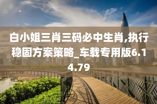 白小姐三肖三码必中生肖,执行稳固方案策略_车载专用版6.14.79