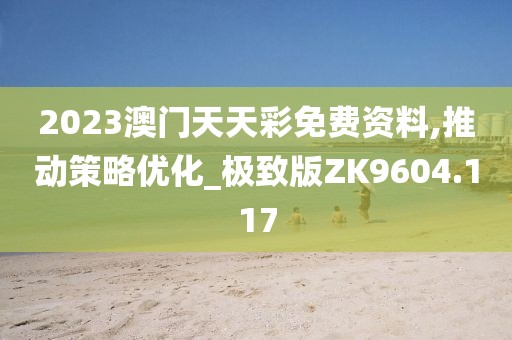 2023澳门天天彩免费资料,推动策略优化_极致版ZK9604.117