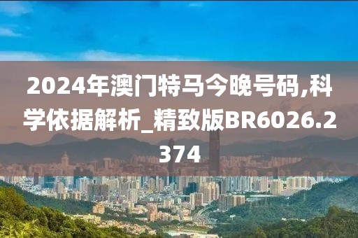2024年澳门特马今晚号码,科学依据解析_精致版BR6026.2374