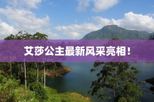 艾莎公主最新风采亮相！