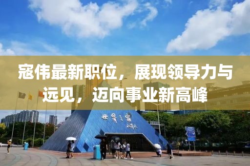 寇伟最新职位，展现领导力与远见，迈向事业新高峰