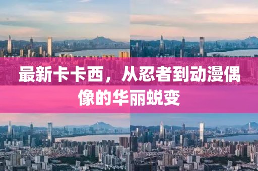 最新卡卡西，从忍者到动漫偶像的华丽蜕变