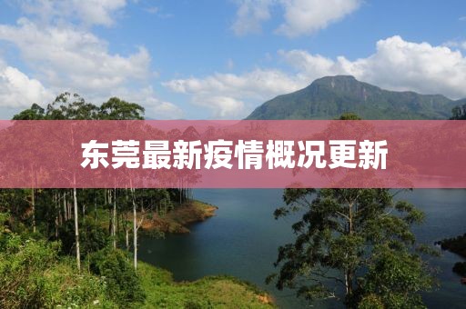 东莞最新疫情概况更新