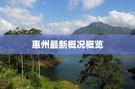 惠州最新概况概览