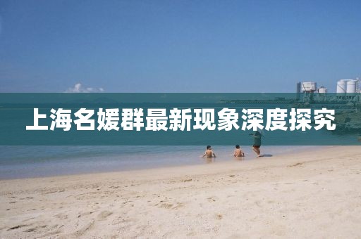 上海名媛群最新现象深度探究