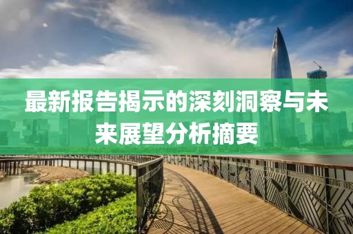 最新报告揭示的深刻洞察与未来展望分析摘要