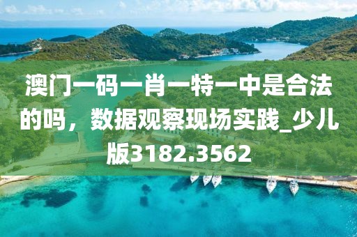 澳门一码一肖一特一中是合法的吗，数据观察现场实践_少儿版3182.3562