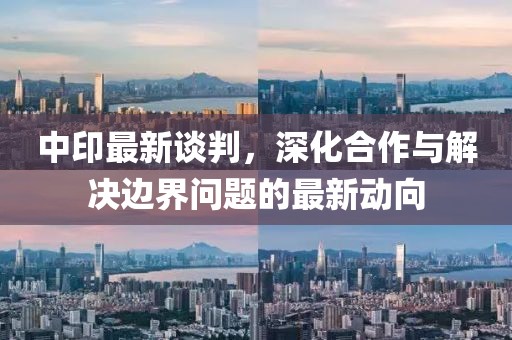 中印最新谈判，深化合作与解决边界问题的最新动向