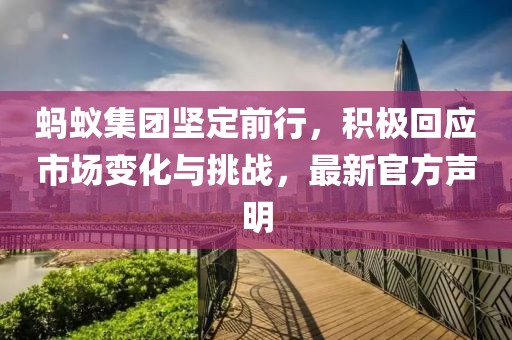 蚂蚁集团坚定前行，积极回应市场变化与挑战，最新官方声明