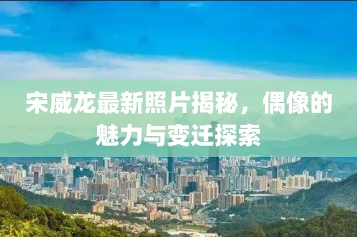 宋威龙最新照片揭秘，偶像的魅力与变迁探索