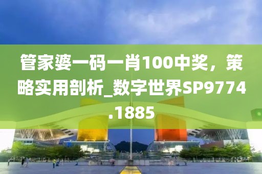 管家婆一码一肖100中奖，策略实用剖析_数字世界SP9774.1885