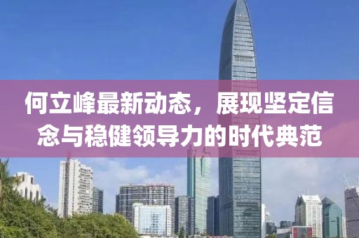 何立峰最新动态，展现坚定信念与稳健领导力的时代典范