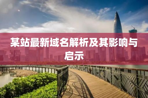 某站最新域名解析及其影响与启示