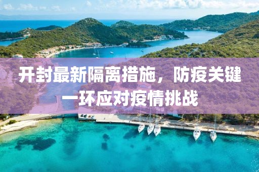 开封最新隔离措施，防疫关键一环应对疫情挑战