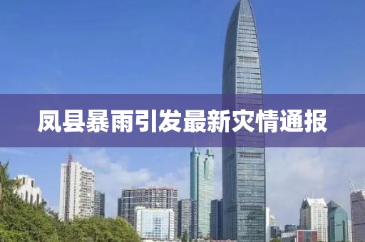 凤县暴雨引发最新灾情通报