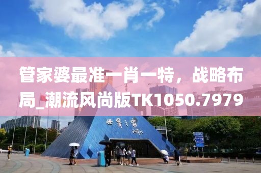 管家婆最准一肖一特，战略布局_潮流风尚版TK1050.7979
