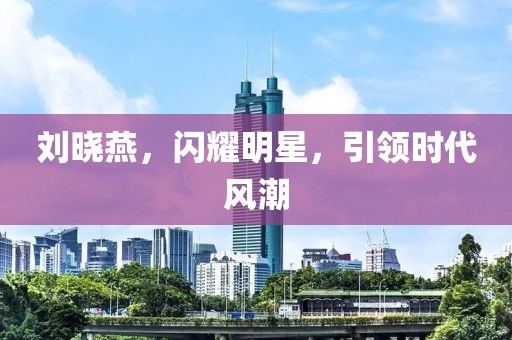 刘晓燕，闪耀明星，引领时代风潮