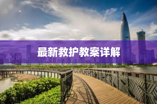 最新救护教案详解