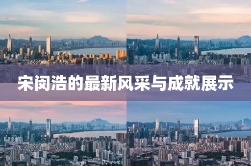 宋闵浩的最新风采与成就展示