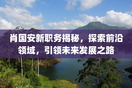 肖国安新职务揭秘，探索前沿领域，引领未来发展之路
