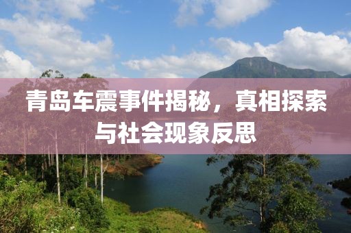 青岛车震事件揭秘，真相探索与社会现象反思