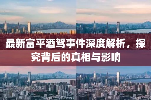 最新富平酒驾事件深度解析，探究背后的真相与影响