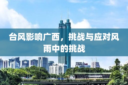 台风影响广西，挑战与应对风雨中的挑战