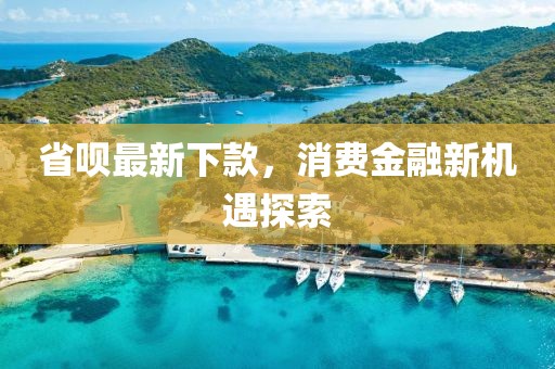 省呗最新下款，消费金融新机遇探索