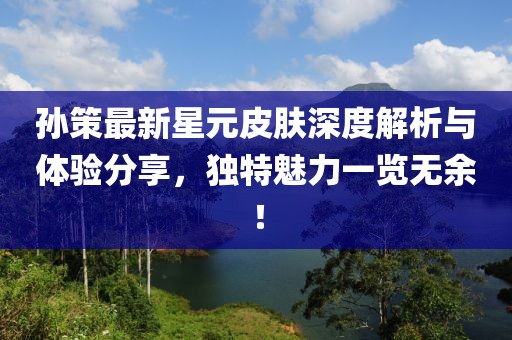 孙策最新星元皮肤深度解析与体验分享，独特魅力一览无余！
