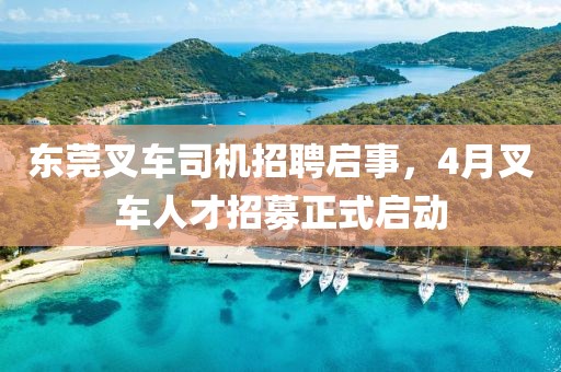 东莞叉车司机招聘启事，4月叉车人才招募正式启动