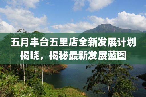 五月丰台五里店全新发展计划揭晓，揭秘最新发展蓝图