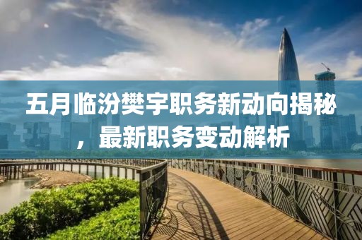 五月临汾樊宇职务新动向揭秘，最新职务变动解析