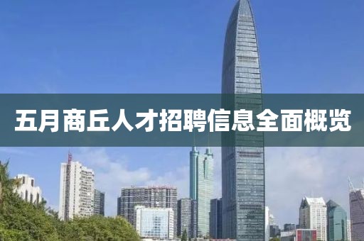 五月商丘人才招聘信息全面概览