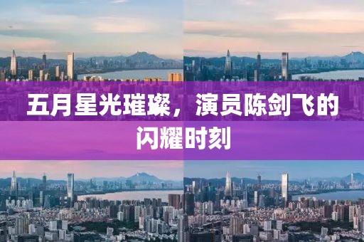 五月星光璀璨，演员陈剑飞的闪耀时刻