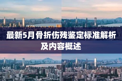 最新5月骨折伤残鉴定标准解析及内容概述