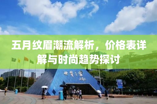 五月纹眉潮流解析，价格表详解与时尚趋势探讨