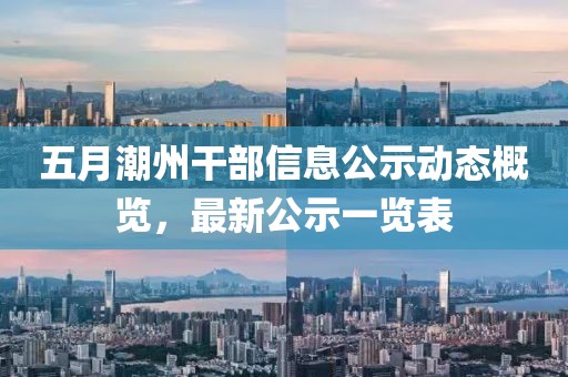 五月潮州干部信息公示动态概览，最新公示一览表