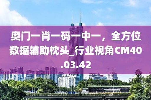 奥门一肖一码一中一，全方位数据辅助枕头_行业视角CM40.03.42