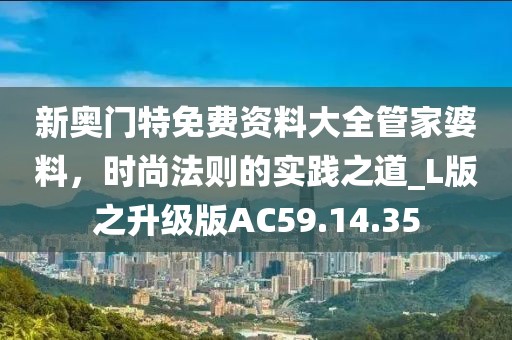 新奥门特免费资料大全管家婆料，时尚法则的实践之道_L版之升级版AC59.14.35