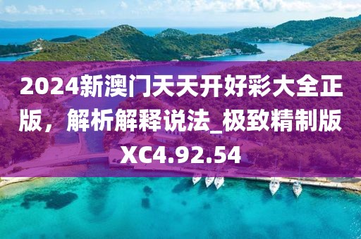 2024新澳门天天开好彩大全正版，解析解释说法_极致精制版XC4.92.54